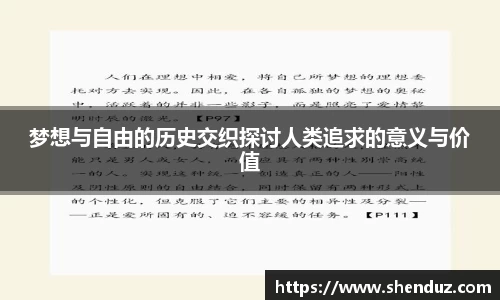 梦想与自由的历史交织探讨人类追求的意义与价值